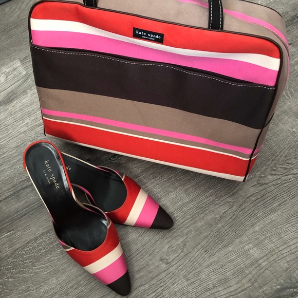 Vintage Kate Spade striped purse - Picture 6 of 9